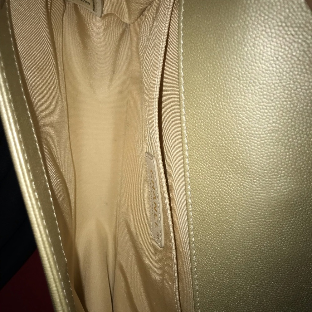 SOLD Chanel Metallic Caviar Medium Boy Flap - Picture 6 of 8